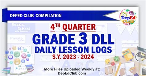 guro ako grade 3|GRADE 3 Daily Lesson Log (DLL) 4th Quarter Compilation .